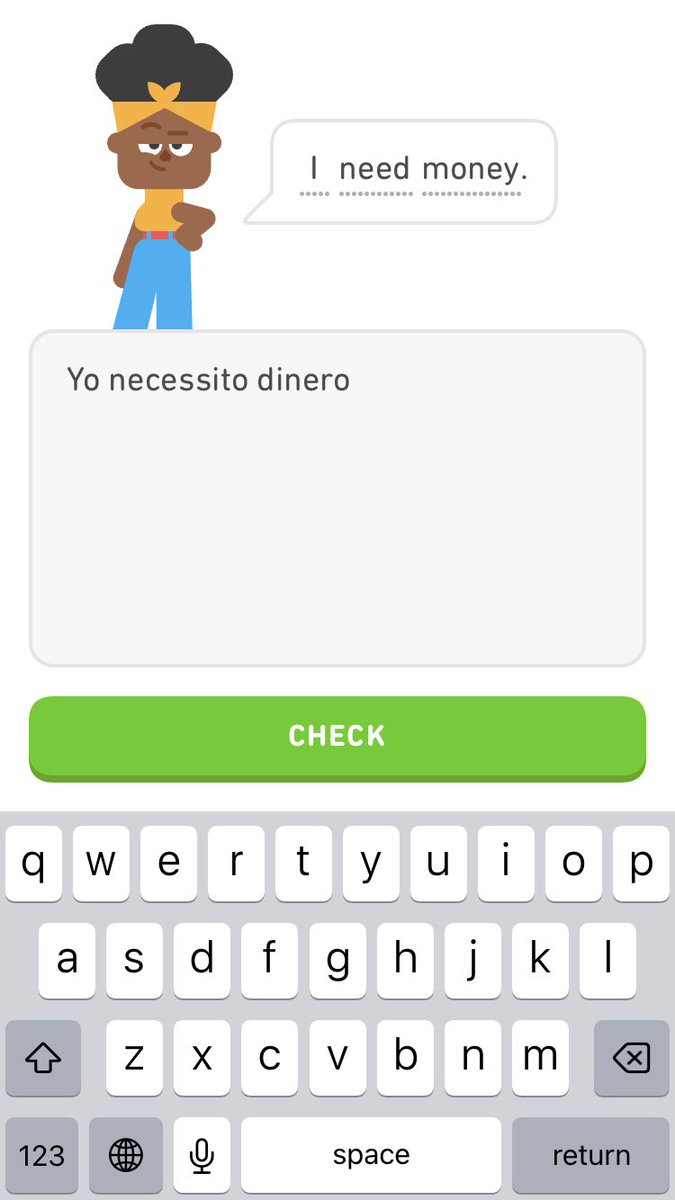 natpressman's tweet photo. Duolingo disrespecting my dietary restrictions and mocking my financials. https://t.co/Hc3CfwWres