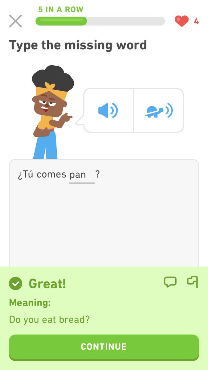 natpressman's tweet photo. Duolingo disrespecting my dietary restrictions and mocking my financials. https://t.co/Hc3CfwWres