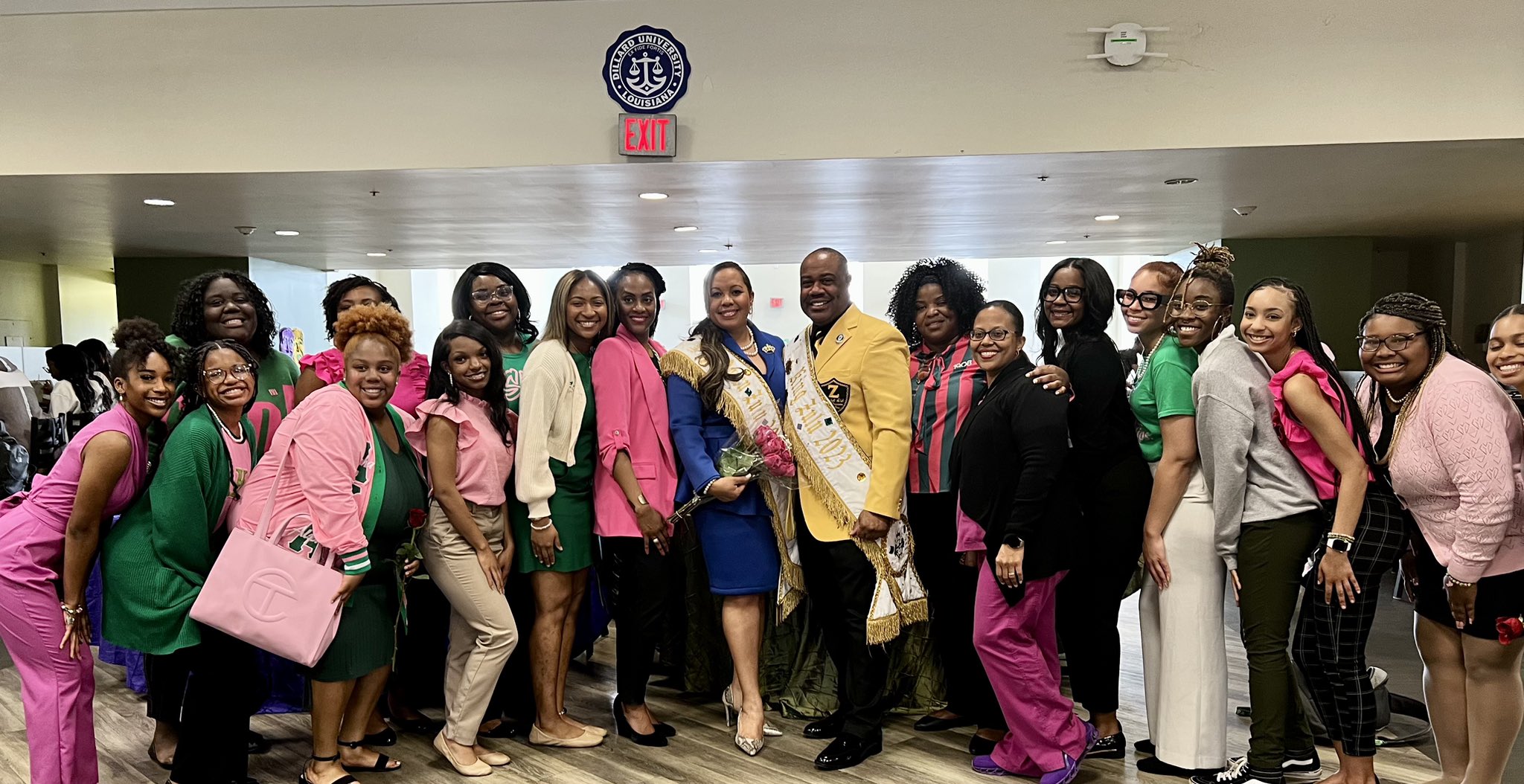 BetaUpsilonAKA on Twitter "💜💛💚 Mardi Gras turns Pink & Green! 💕💚 The