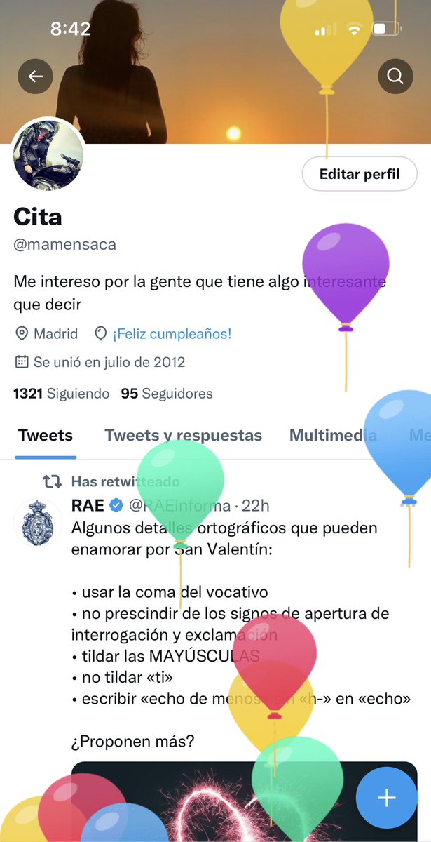 mamencitasc's tweet photo. Tengo globos #felizcumpleañparami https://t.co/1iO7jiXOUh