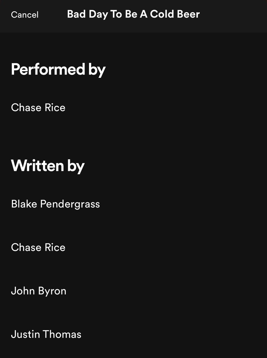 Apparently <a href="/JustinThomas34/">Justin Thomas</a> is a man of many talents. He’s credited as a songwriter on <a href="/ChaseRiceMusic/">Chase Rice</a> new song “Bad day to be a cold beer”. Never hurts to have some extra income I guess 😂