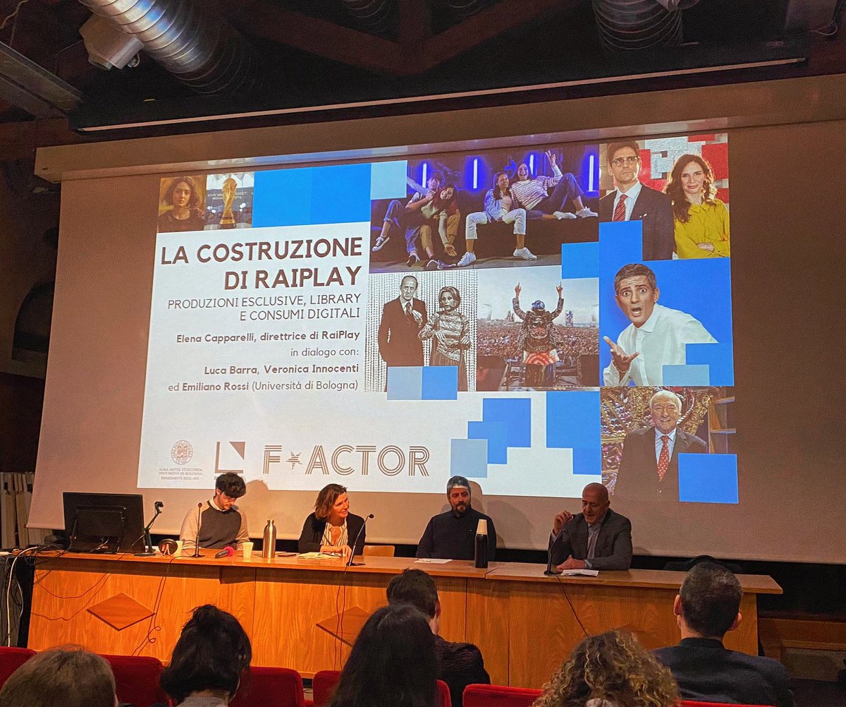 luca_barra's tweet photo. Oggi, intorno a RaiPlay, e a tutto ciò che sta nel mezzo tra tv, piattaforme e social. :) #damslab #factor #unibo https://t.co/LGNOmjSb8E