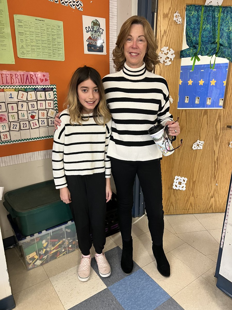 Unplanned matching with Mrs. Zimmerman! 👏🏼