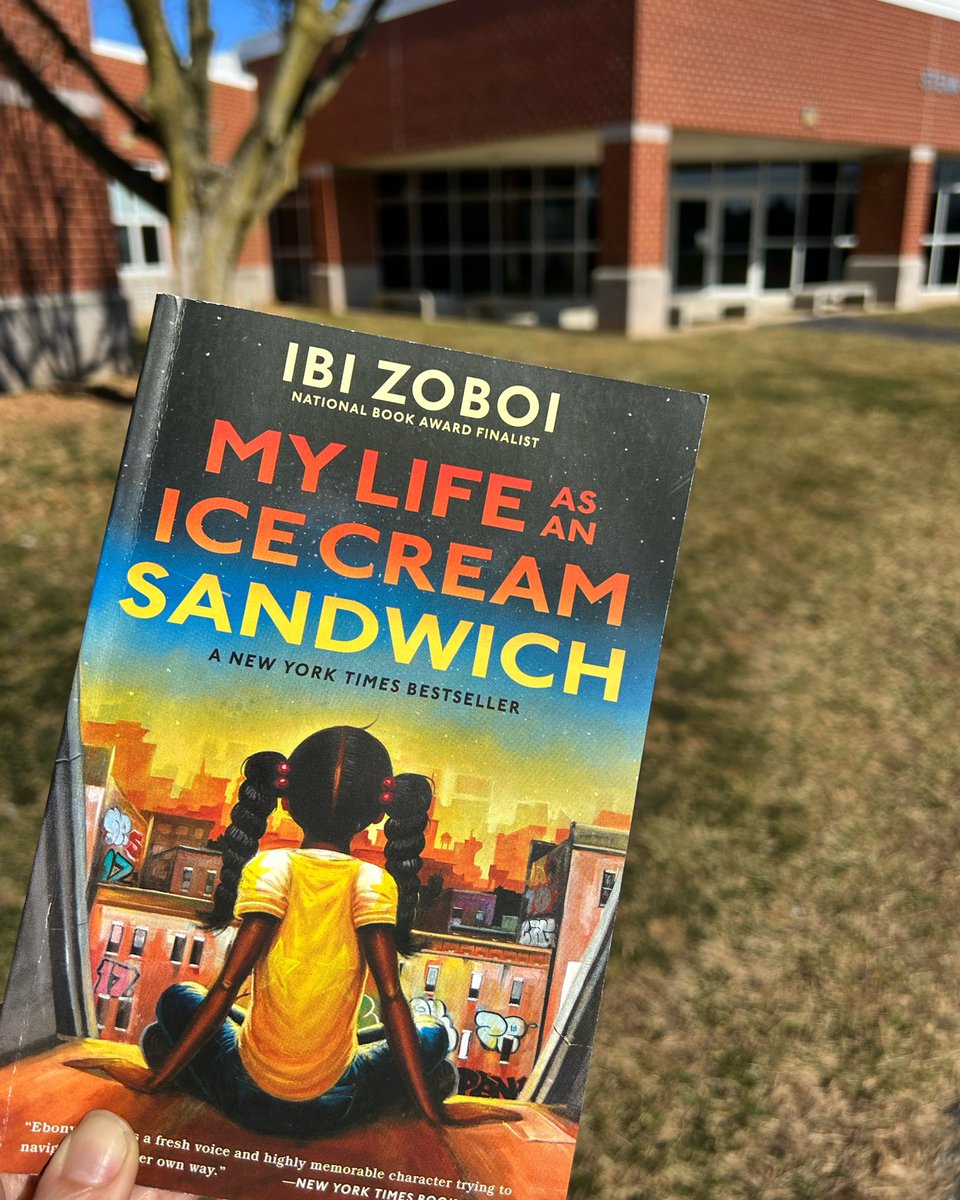 We’re reading My Life As An Ice Cream Sandwich by Ibi Zoboi. Book club for grades 5/6 meets after school on Thursday, February 23. See you there! 📚🍦 #hpsdreaders #yalit