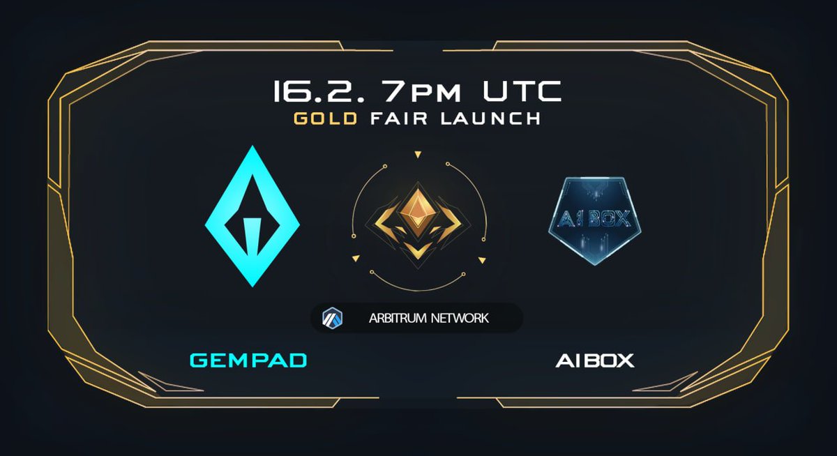 💎 AIBOX FAIR LAUNCH ANOUCEMENT 💎

🟡  GOLD TIER  🟡

We're proud to announce the Arbitrum Fair Launch - <a href="/aiboxapp/">Aiboxapp</a>. 

AIBOX's fair launch is taking place tomorrow at 7pm UTC! ⏰

✅ Fair launch link: gempad.app/presale/0xFaB5…

#Arbitrum #Arb #EVM #Multichain #Presale #DeFi
