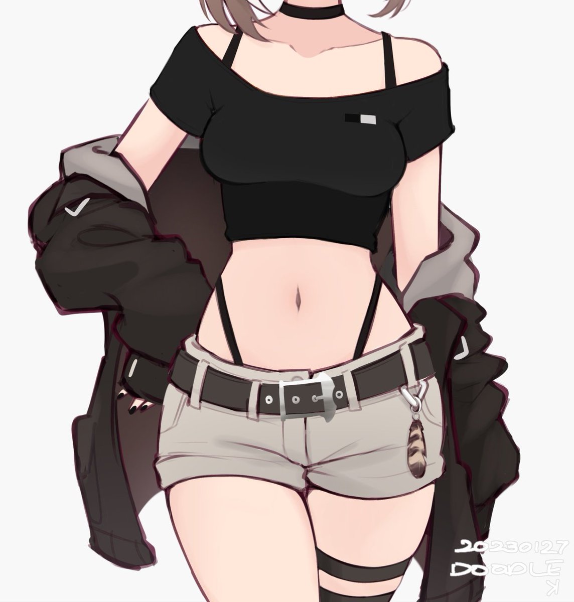 Sometimes she tries on one of the different outfits she has in her closet.

N-Not that she'll ever wear anything other than her sweater in public-