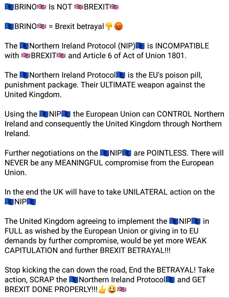 NigelSchofield6's tweet photo. Near 7 YEARS now since the EU Referendum
The Conservatives have FAILED to #GetBrexitDonePROPERLY
Multiple cases of STRONG words, followed by periods of 'kicking the can down the road', leading to eventual WEAK CAPITULATION to the EU

ALMOST 7 YEARS CONTINUAL BREXIT BETRAYAL👎😡 https://t.co/M8fHQoQP67
