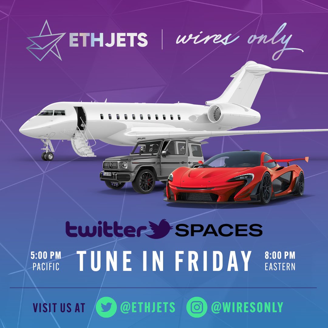 steadyfreddyETH's tweet image. Don't forget. 💚 @realwiresonly 🏎 and @ETHJETS 🛫