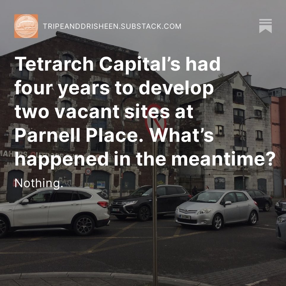 A buddy pointed out to me today the waste of letting beautiful heritage buildings stay boarded-up when they cld be workshops for artists and craft makers crying out for space. My money is on these buildings being flipped. The owners have had 4 yrs to do something, anything…