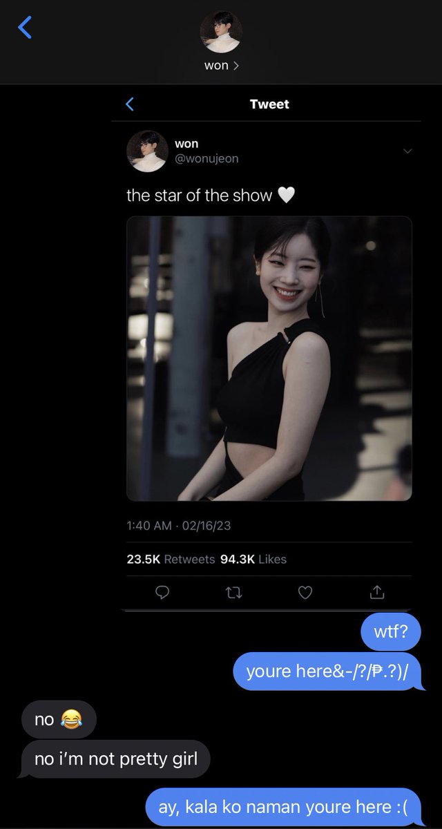#wonhyun few tweets au where dahyun attended the micheal kors fashion show…