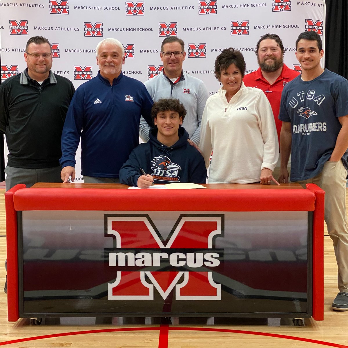 Congratulations ‼️ MICHAEL PETRO ‼️ on your commitment to play at UNIVERSITY OF TEXAS AT SAN ANTONIO ‼️ We are Marauder Proud‼️ #MarcusAthletics <a href="/PetroMichael23/">Michael Petro</a>