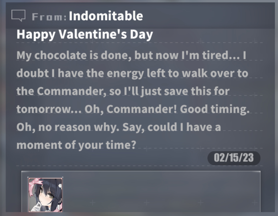 ᅠ
ᅠ
ᅠ

ㅤᅠㅤᅠㅤᅠㅤᅠㅤᅠㅤᅠㅤ  ——— Her laziness is unmatched. 

Happy Valentine’s Day. ———

ᅠ
ᅠ
ᅠ