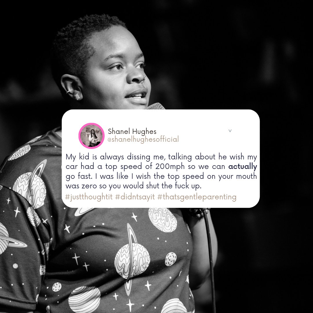 You can say anything you want in your own head 😌

Cuff'd in Cabaret in two days away! Get your tickets folks, we finna party!! Catch me at Comedy Works South tonight!! Love yall 💕

 #standupcomedian #comedy #comedian #standupcomedy #jokes #shanelhughescomedy #queercomedy