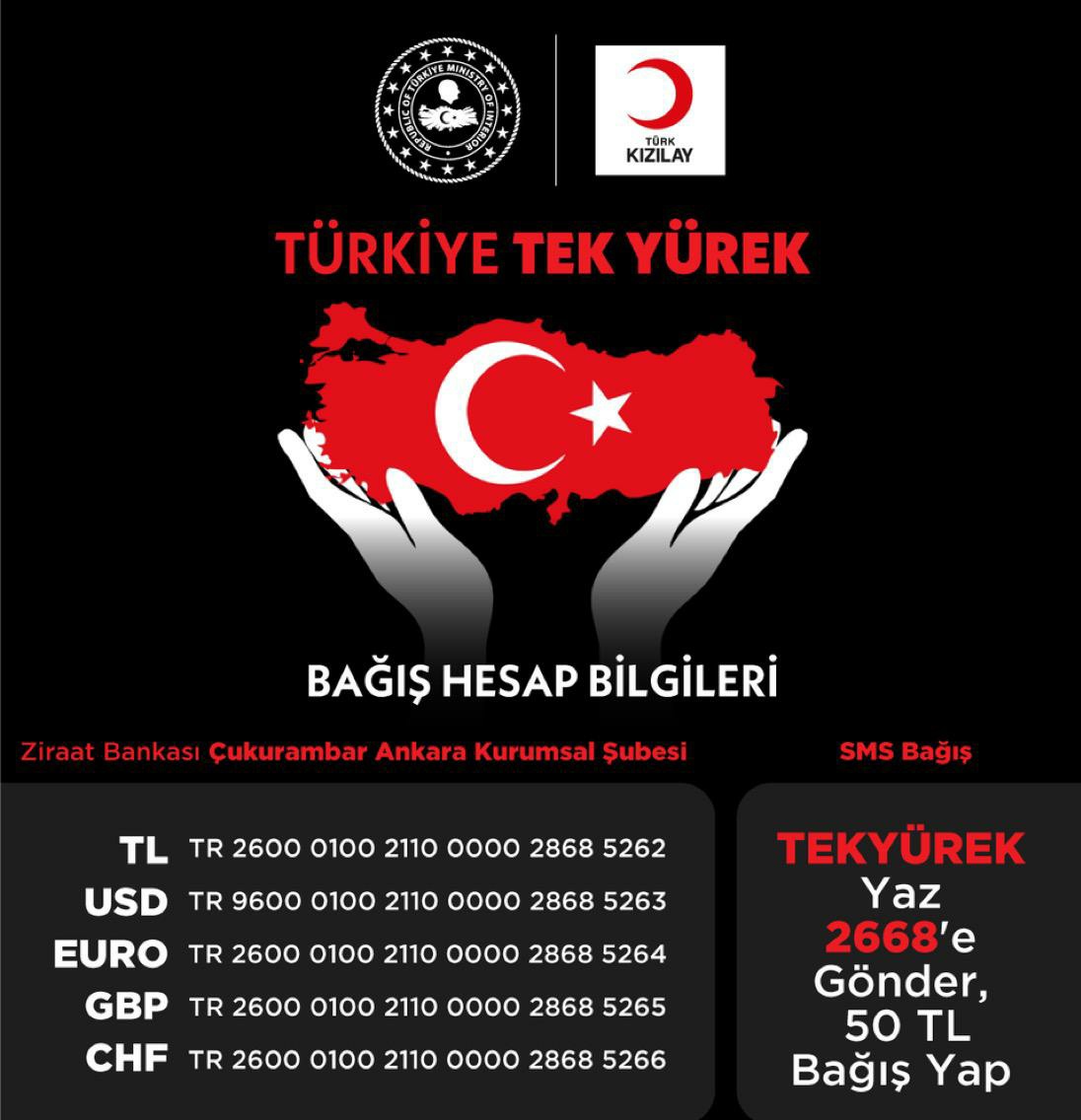 #TürkiyeTekYürek