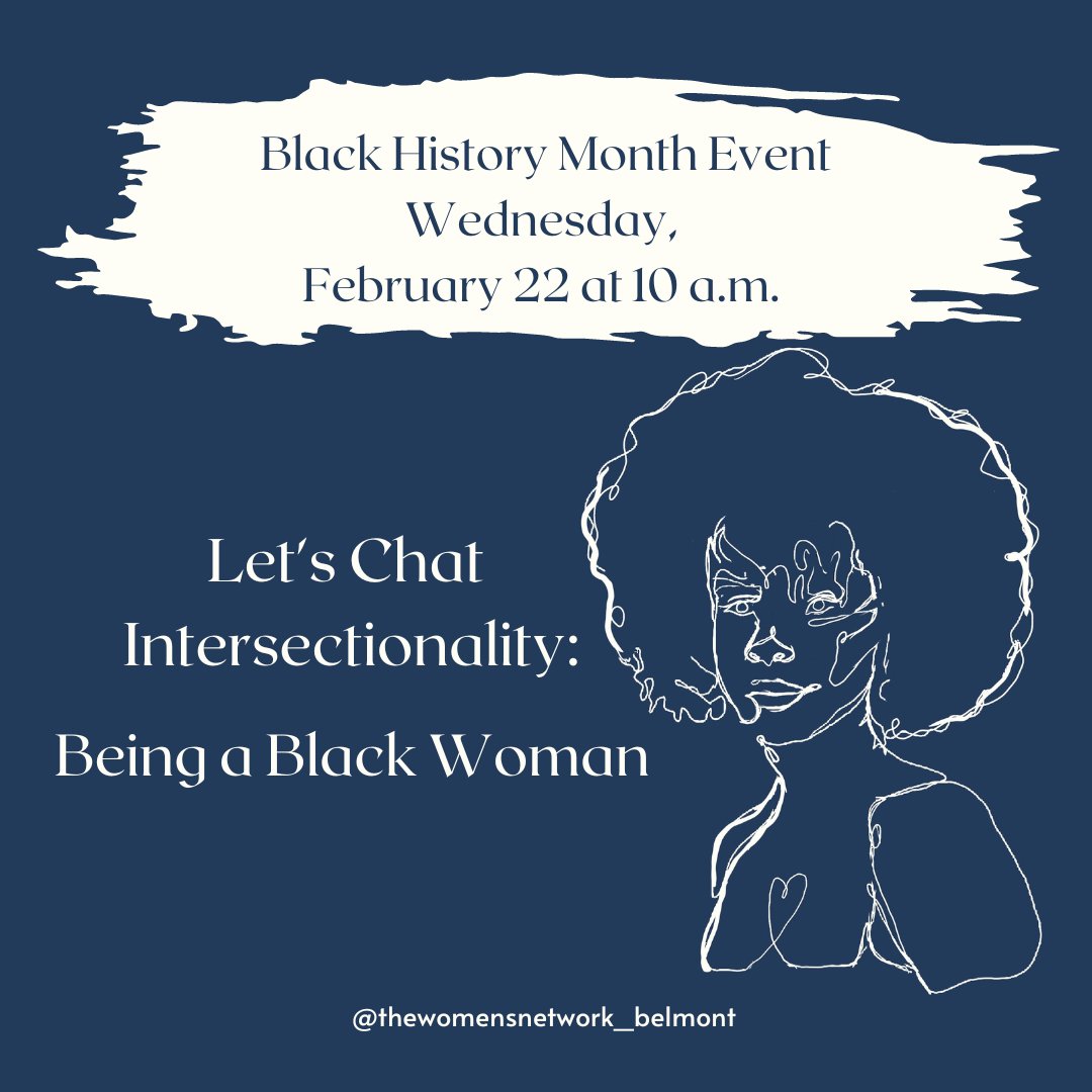 anslets02's tweet photo. This week I helped create a graphic for The Belmont Women's Network. I would suggest you guys come out for this amazing and informative session discussing the experiences of women of color. Plus its a great way to get wellcore! #PRBynumF23 https://t.co/edUCDN7nzP