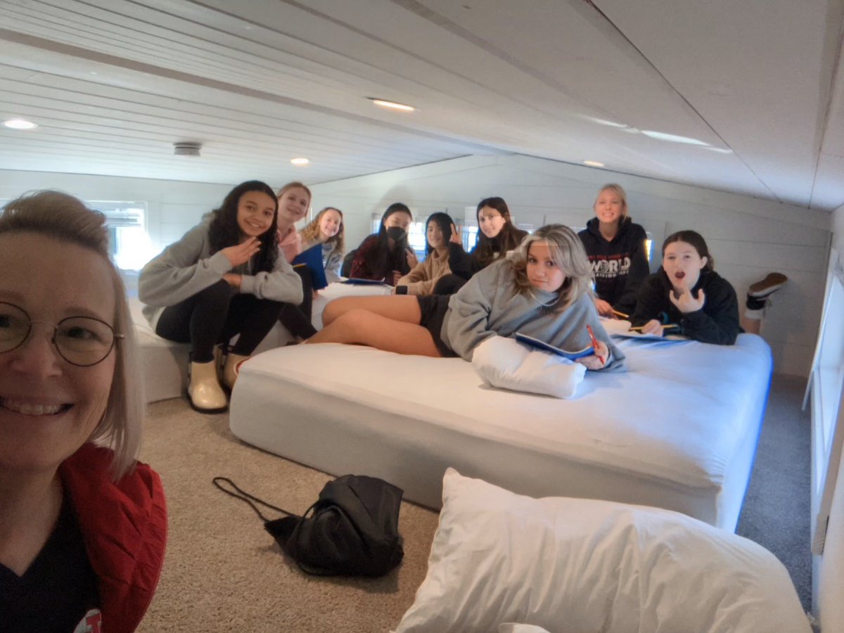 Checking out tiny spaces together! Students got to explore Camp Cedar’s tiny home village to gain perspective, gather inspiration, and brainstorm design ideas for our grade level project 🏠 we had a blast and learned a lot. <a href="/IHMiddle/">Indian Hill MS</a>