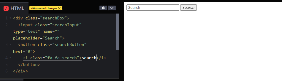 chai_really's tweet image. For day 6 of #14DaysOfJavascript
Making that animated search bar and also making my calendar for day 3!
How do I get that "magnifying glass" search button?