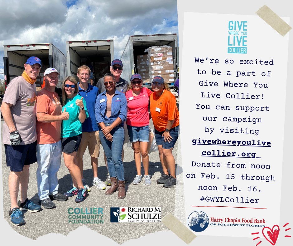 Give Where You Live Collier is Today. Maximize your giving by visiting givewhereyoulivecollier.org/organizations/….