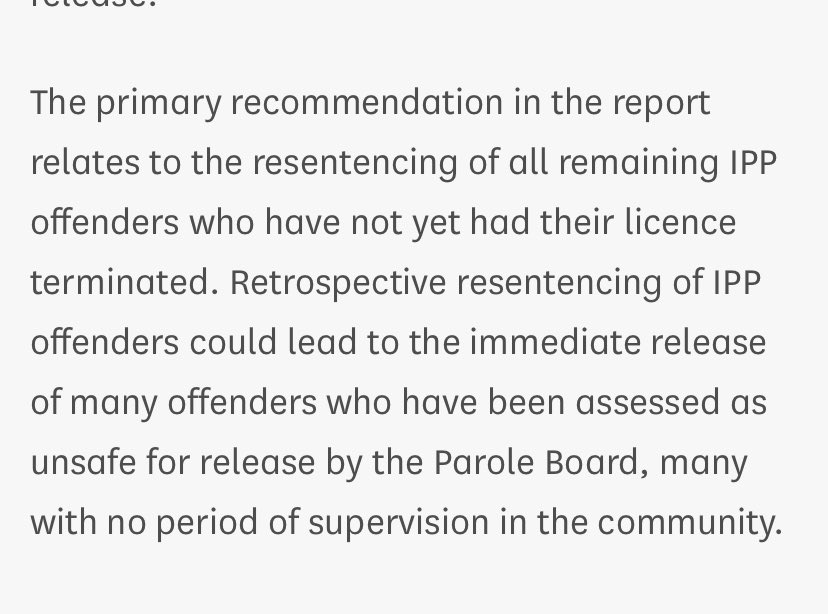 One of the most hurtful things a ipp has to deal with is watch people on determinate sentences get released everyday knowing if they where on a ipp they wouldn’t pass the parole test for release