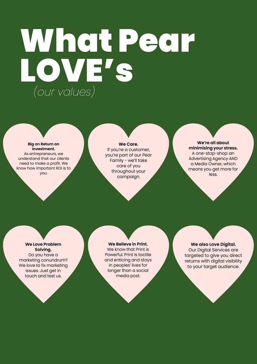 Having celebrated Valentine's Day yesterday, we are spreading the love by sharing what we love most about Pear as we vow to follow our values always!💚

#valentinesday #valentine