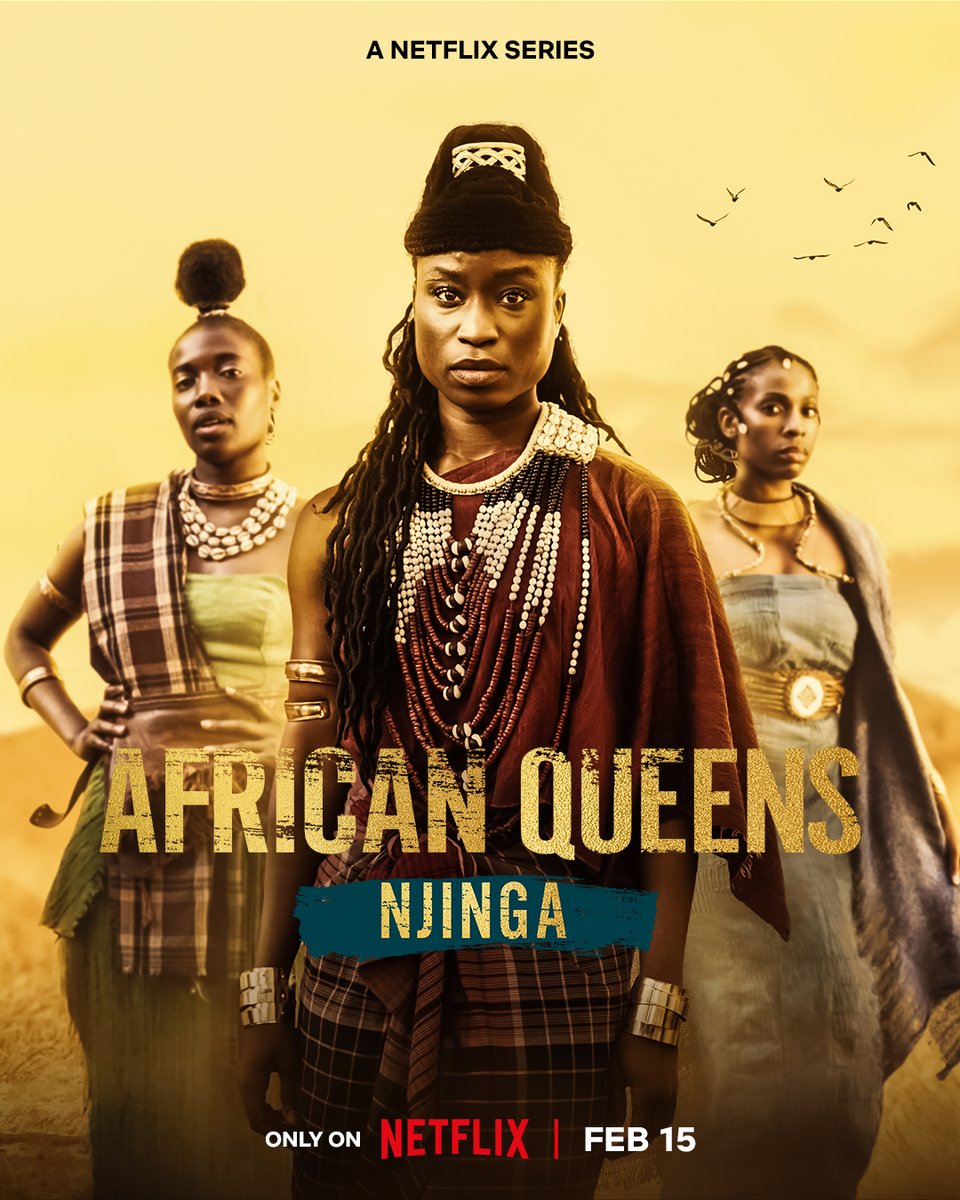 @LLamartire @Showtime Executive produced and narrated by @jadapsmith, the docuseries #AfricanQueensNjinga follows the story of the original Woman King. It premieres on @Netflix on February 15. #WIFWednesday