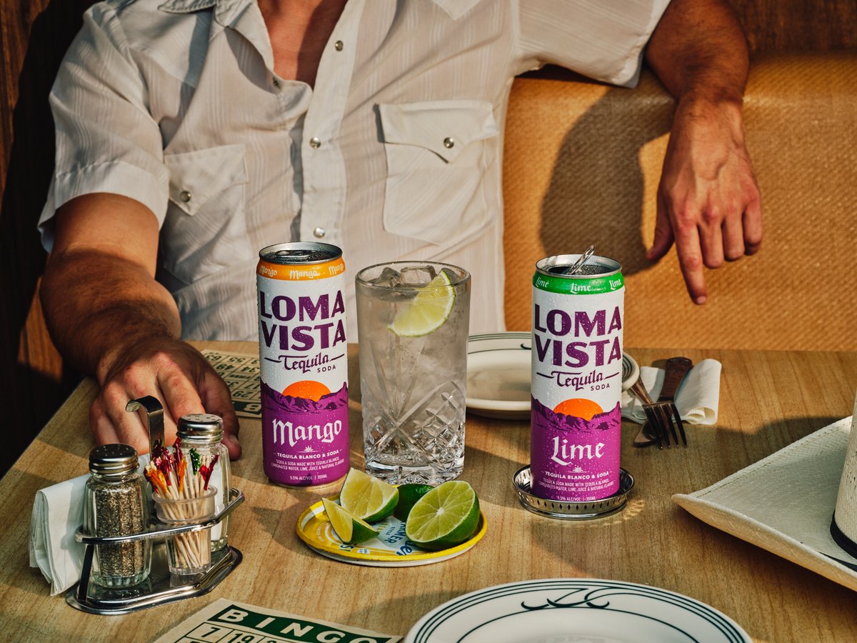At 5.5% ABV and 120 calories, you just found your new favorite canned classic. #LomaVistaTequilaSoda #TequilaSoda #DrinkitIn #mango #lime