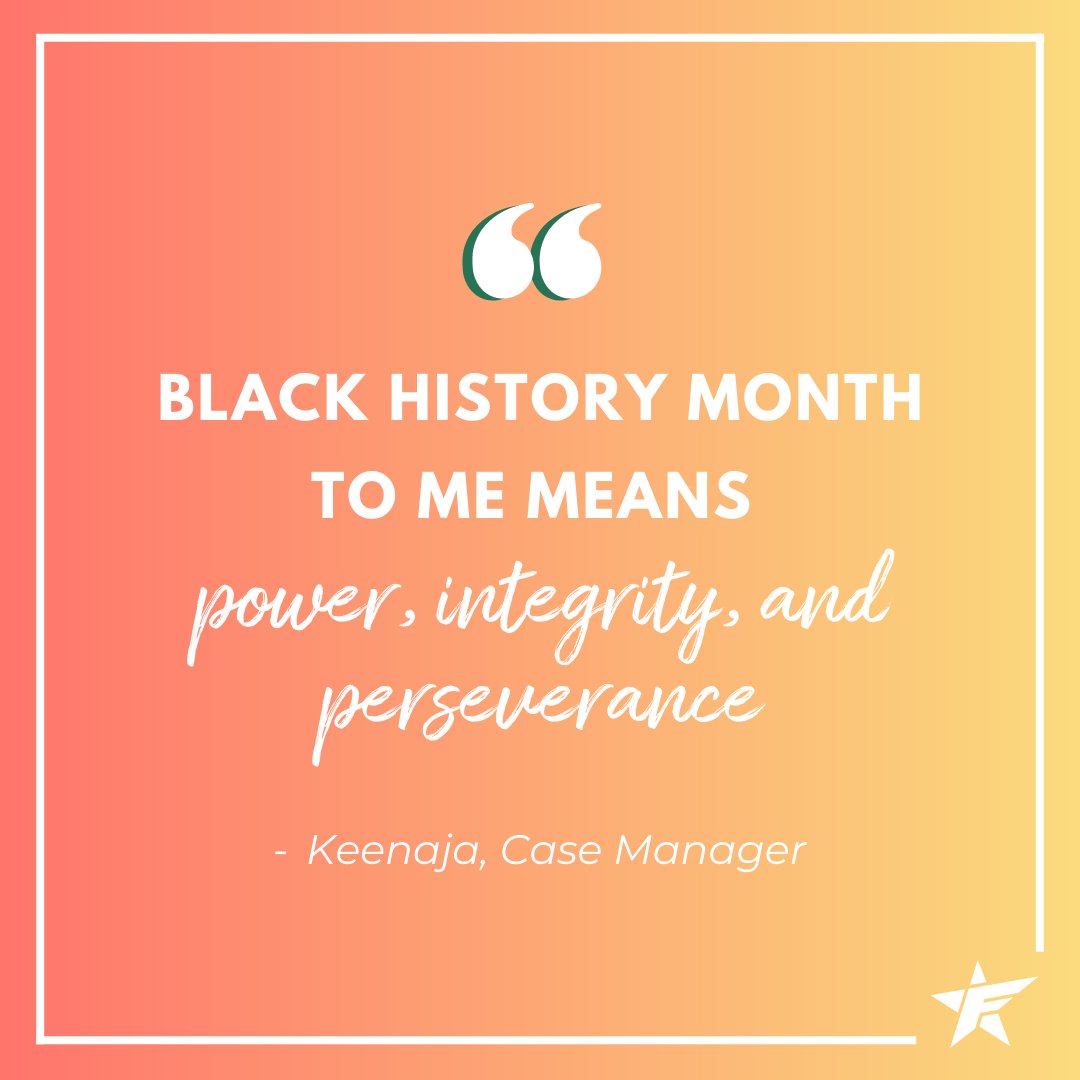FavoriteStaff's tweet photo. This week we're spotlighting Case Manager, Keenaja. We asked Keenaja what this month means to her and she said, "Black history month to me means power, integrity, and perseverance, because our ancestors have come really far."
#favoritestaffing #favoritefamily #blackhistorymonth https://t.co/a7C4cpwSe7