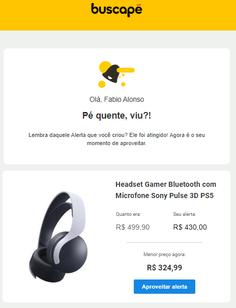 SofaPlayer_br's tweet image. Não sei o que rolou... mas recebi essa oferta no buscapé e consegui comprar o Pulse 3D no Kabum por R$ 324,99!!! 😱😱😱
Alguns minutos depois já não estava disponivel!
Agora é esperar a entrega! 🤞
#PULSE3D #Buscape #Kabum #PS5