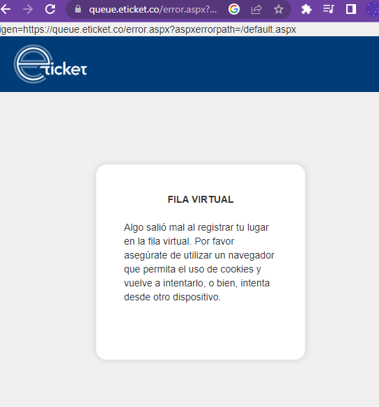 lina_fx's tweet photo. Más de dos horas esperando para comprar una entrada y luego el error! #RBDMedellin #eTicket 
No es posible que esto siga pasando. Tenaz! https://t.co/AqqfOFlm83