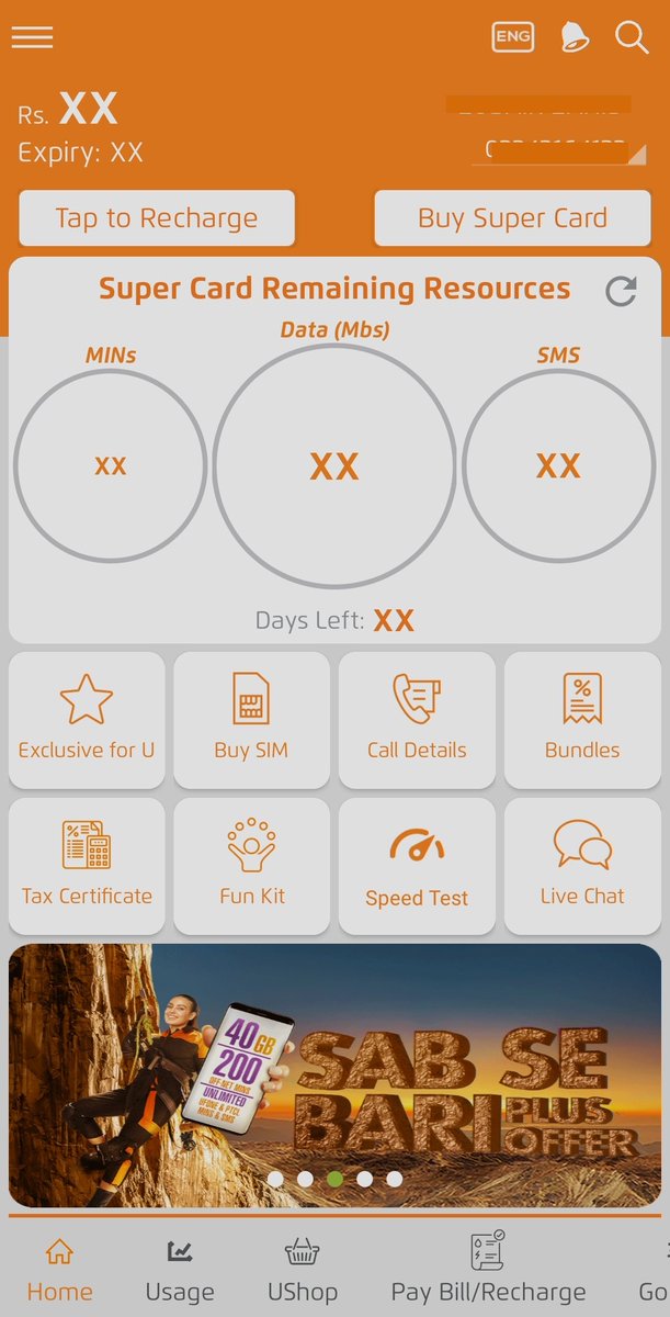 doublezed2's tweet photo. @Ufone What is point of having an app if it never works? Do you have any plans to upgrade or change the app?
Compare your app with Telenor or Zong. https://t.co/4RS02zSRnA
