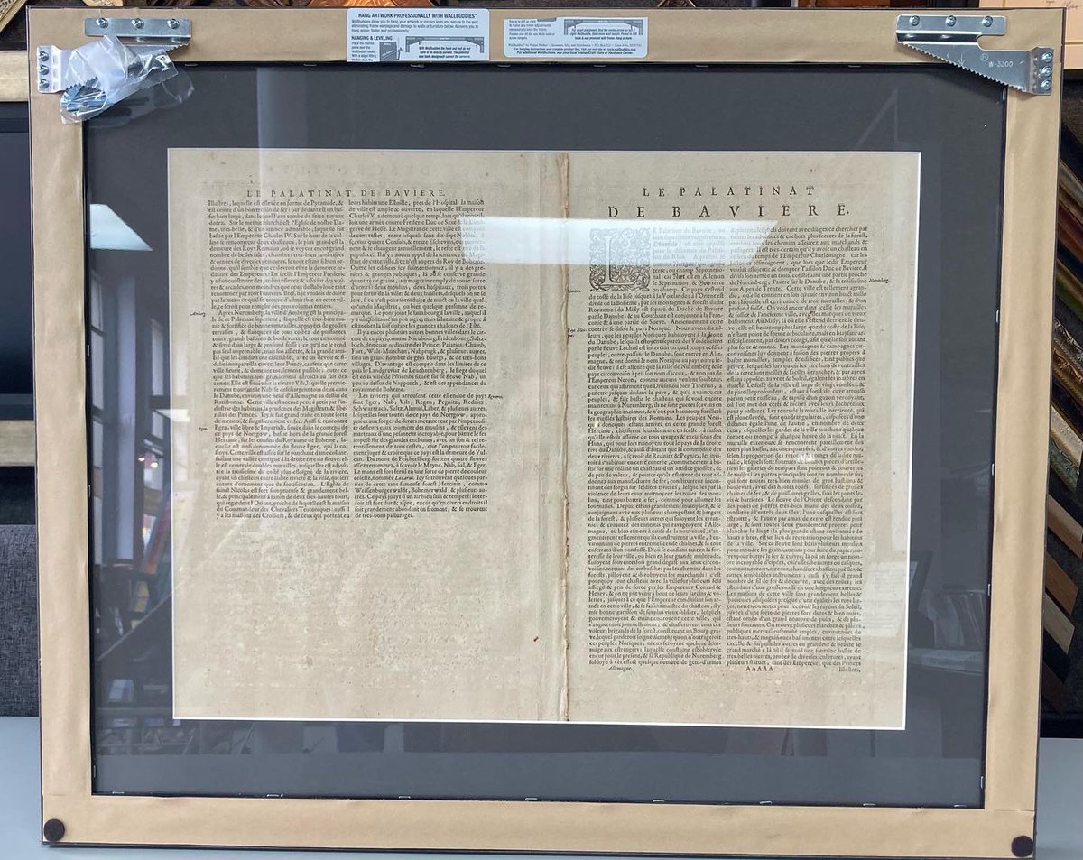 5280customframe's tweet photo. Vintage map custom framed so both sides are visible. Custom framed with acid-free matting, UV glass and frame by @LarsonJuhl! #art #denver #colorado #pictureframing #customframing #5280customframing #mapframing #germany #map @truvueglazing @Crescent_CP https://t.co/9WP3dTnXeQ