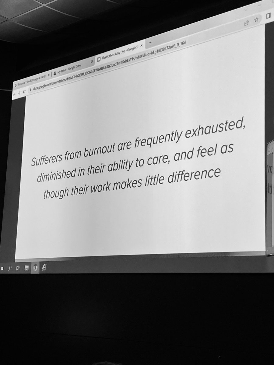 DenverEMed's tweet image. PGY4 Paul Pelletier giving his senior lecture on burnout. Although EM has the highest rate of burnout, there is hope. He combats the idea that yoga is the solution and offers strategies at the provider, team, and institutional levels to establish an esprit se corps.