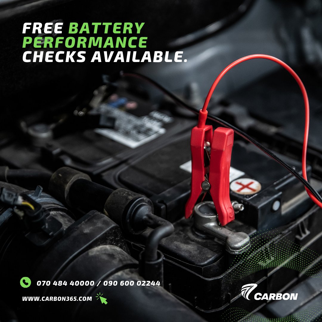 Don't take chances with your safety - come to Carbon Car Care for a battery check-up today. #CarbonCarCare #CarBattery #AutoMaintenance #StaySafeOnTheRoad