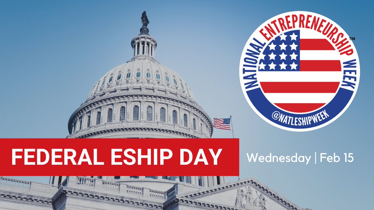 National #Entrepreneurship Week encourages and engages federal stakeholders in recognizing entrepreneurship as the backbone to creating new jobs for a thriving U.S. economy. Find out more about #NatlEshipWeek at natleshipweek.org
