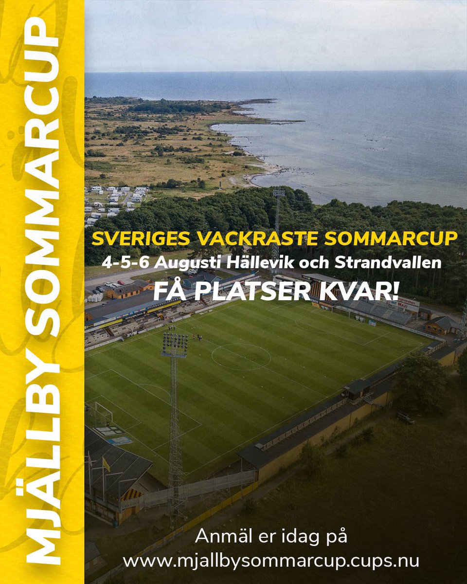 ☀️ | Helgen 4-6 Augusti spelas sommarens härligaste fotbollscup på Strandvallen i Mjällby, bara ett stenkast från härliga Hälleviks sandstrand. 

🔗 Läs mer på vår hemsida. maif.se