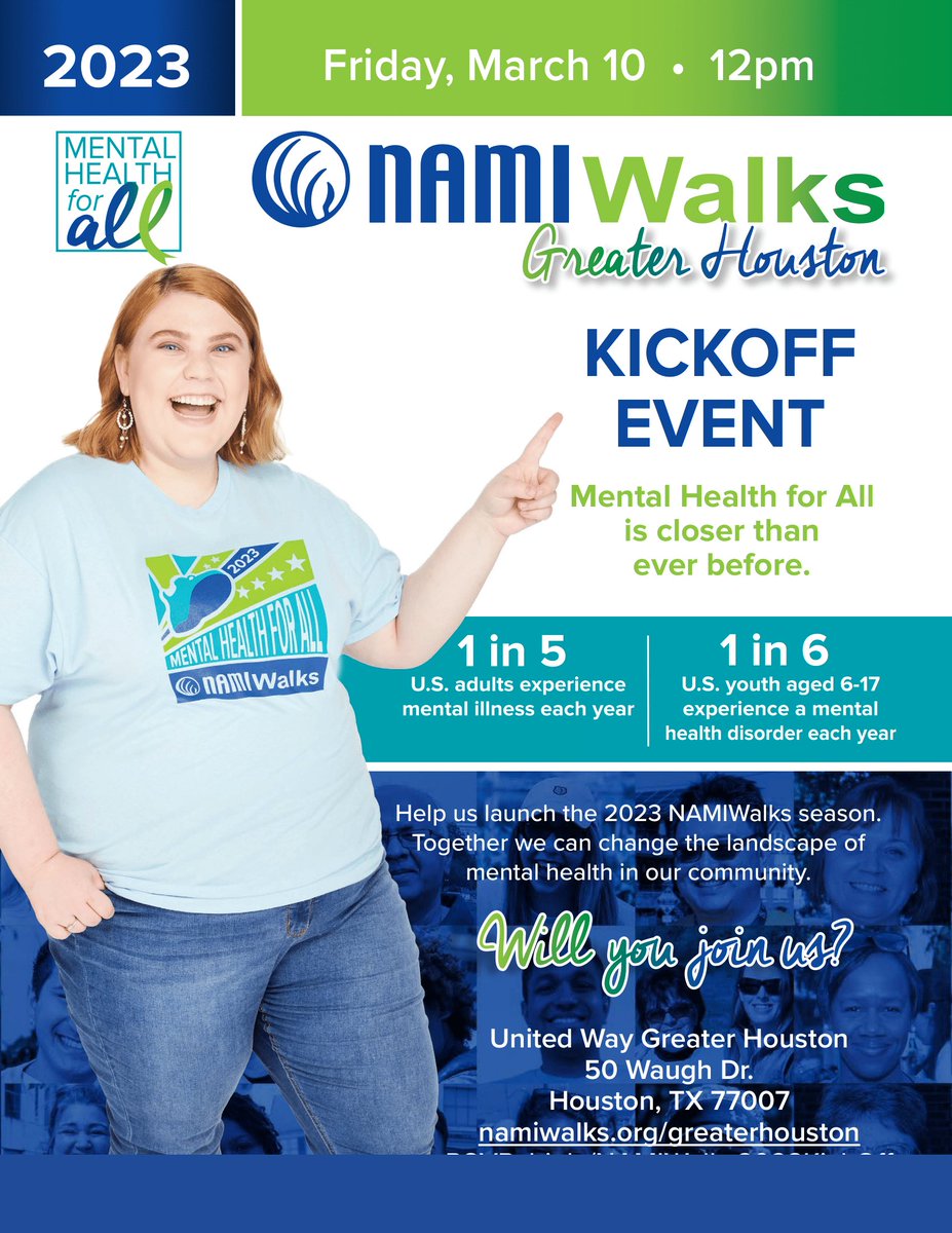 NAMIWalks Kickoff Event. RSVP Today!  - mailchi.mp/namigreaterhou…
