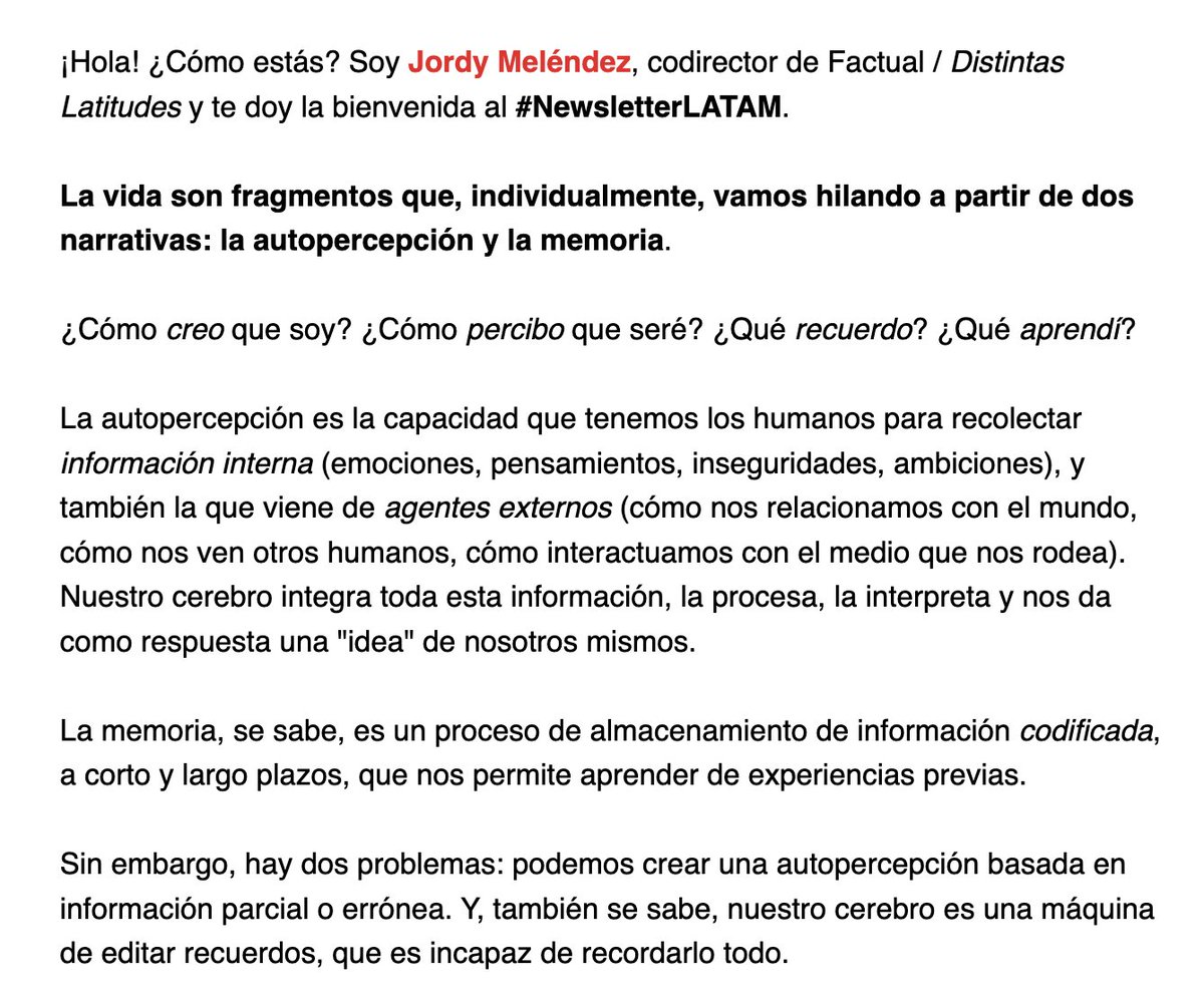 jordy_my's tweet photo. Desde hace 4 meses, todos los envíos del #NewsletterLATAM superan el 40% de Open Rate en su primer día, con 4,400 suscriptores. La periodicidad ha variado, pero las respuestas de la gente han aumentado. Quizá es una cosita, pero me llena de orgullo.
https://t.co/pE5fzFs1E2 https://t.co/HLWIC9z7MW