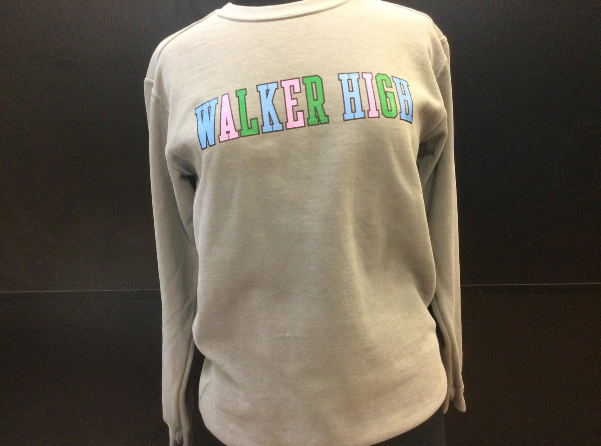 greenandwhiteco's tweet photo. New Walker High Crewneck💛💚🤍Order online now or come stop by the Cookie Site🍪🐾‼️ https://t.co/8M3RXg6TBW