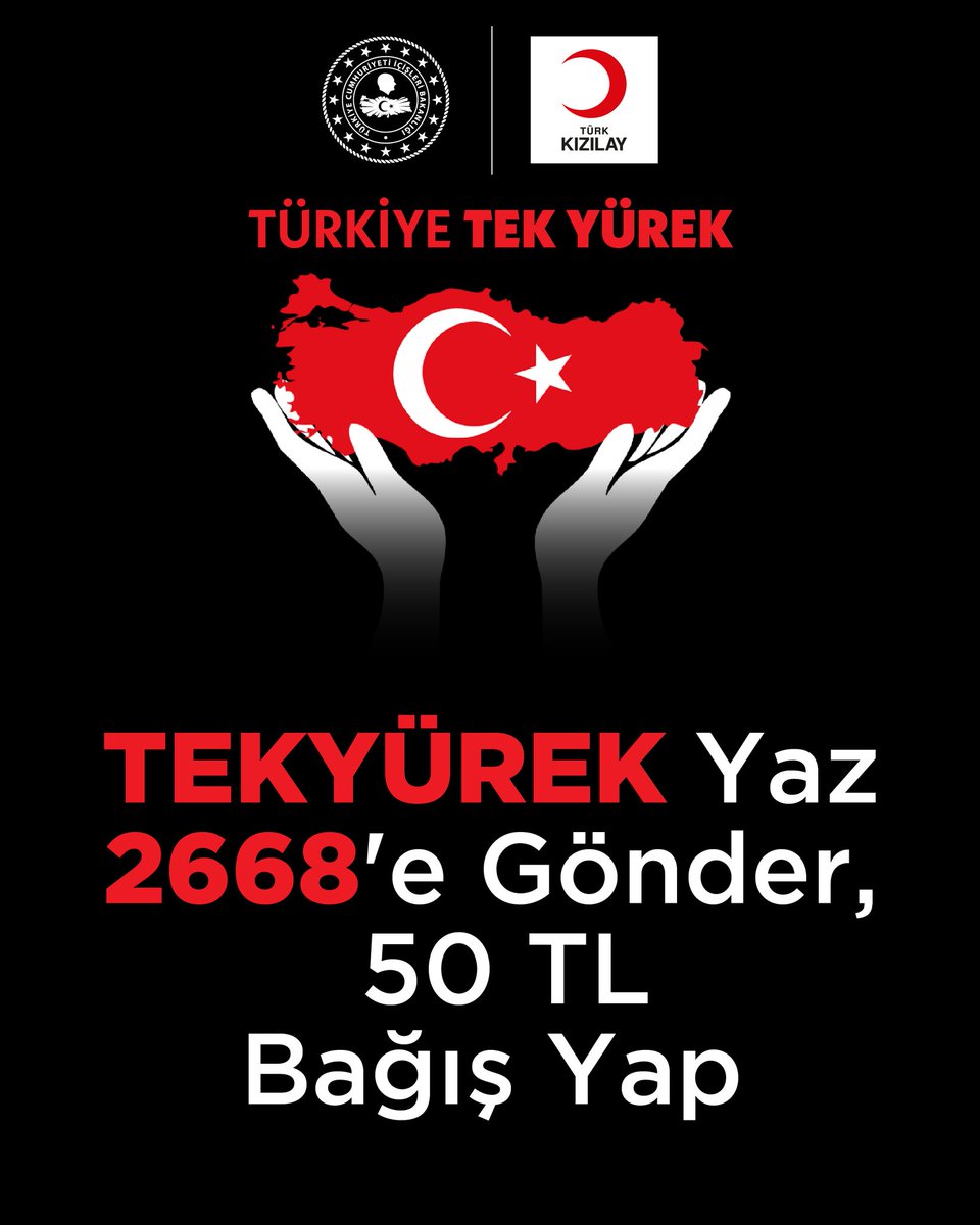 ALLAHU EKBER #TürkiyeTekYürek Dayanışma Destanı DEVLETİMİN YANINDAYDIM TEKYÜREK YAZ 1866 TEKYÜREK YAZ 2668'e gönder...