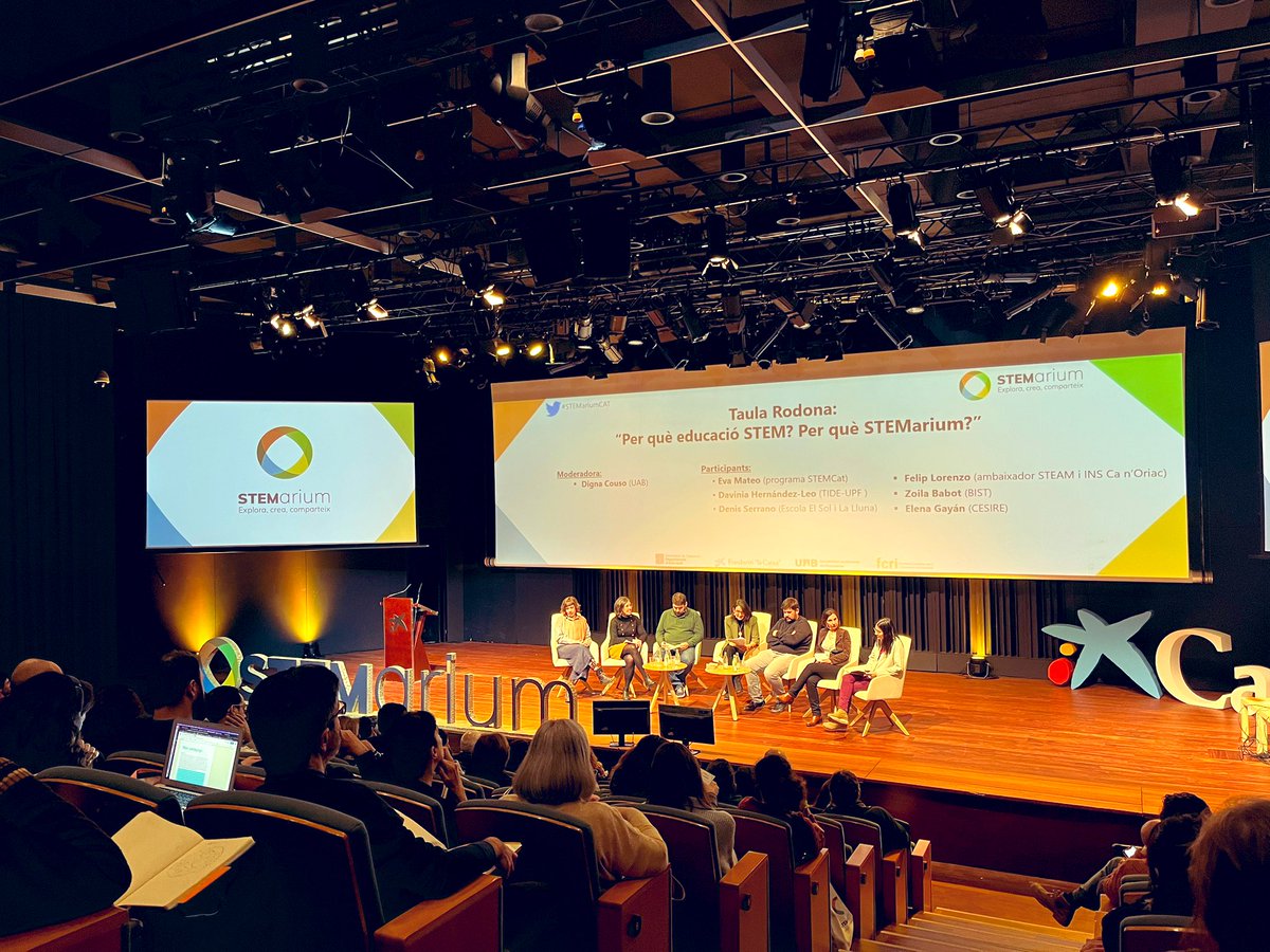 laiavivesadrian's tweet photo. Avui es presenta una nova eina per fer xarxa entre la comunitat educativa STEM.  #STEMariumCAT és prometedora, ara cal explorar, crear i compartir! https://t.co/ECC96ffUH3