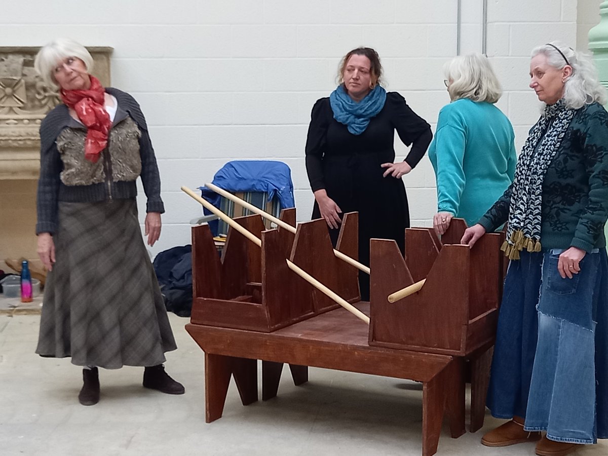 On #wyrdwednesday here are our cunning women, spectacular spellers (in every sense), prototype feminists &amp; cheesemakers of the first order.  Find out more by booking ticket for Spinning the Moon at <a href="/dorchesterarts/">Dorchester Arts</a> before the cunning women bewitch you... #communitytheatre