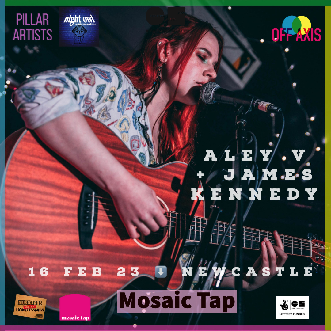 PillarArtists's tweet photo. We're delighted to be working with both Night Owl Music Promotions &amp; Off Axis for our unique monthly Edinburgh-Newcastle showcase gigs at Mosaic Tap 🤩

Catch the debut show on 16 Feb 😍
Tickets: https://t.co/dlF5GW037B 🔥 https://t.co/8DjFzKFTxN
