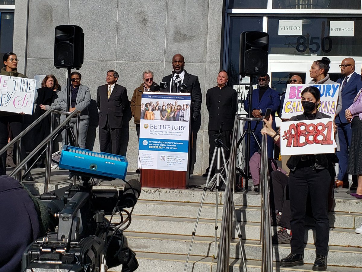 FairFinesFees's tweet photo. "The system was not designed to implement justice equally for people who look like me." - Brendon Woods, Chief Public Defender of Alameda @BrendonWoodsPD
"We all need to be the jury, regardless of income or race"
#BeTheJuryCA #AB881 #FinancialJusticeProject #Justice4All https://t.co/VdxSCB0ZE8