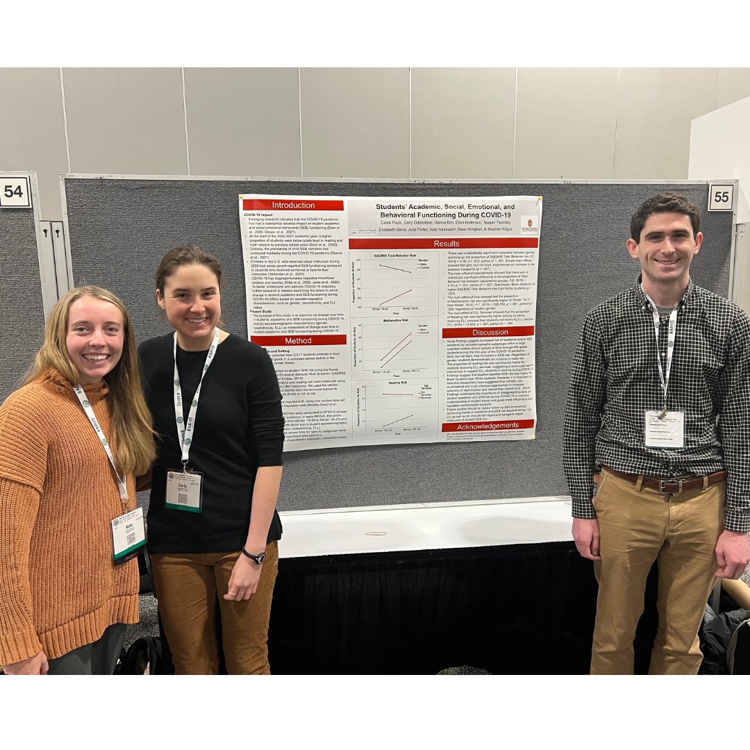 Last week, some of our students and faculty presented and engaged in professional development at the National Association of School Psychologists (NASP) conference in Denver, CO. We are so proud of their thoughtful contributions to the field.
