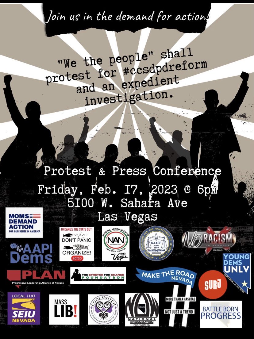 SylviaLazos's tweet photo. I will be joining this peaceful 1stA protest Fri afternoon
Please join if you were shocked by last week’s Durango HS video of @ccsdpd 👮♂️ takedown of AfAm student.
#disproportionateForce
#Community👮♂️🧑🏽🎓 https://t.co/WShMjAoQPF