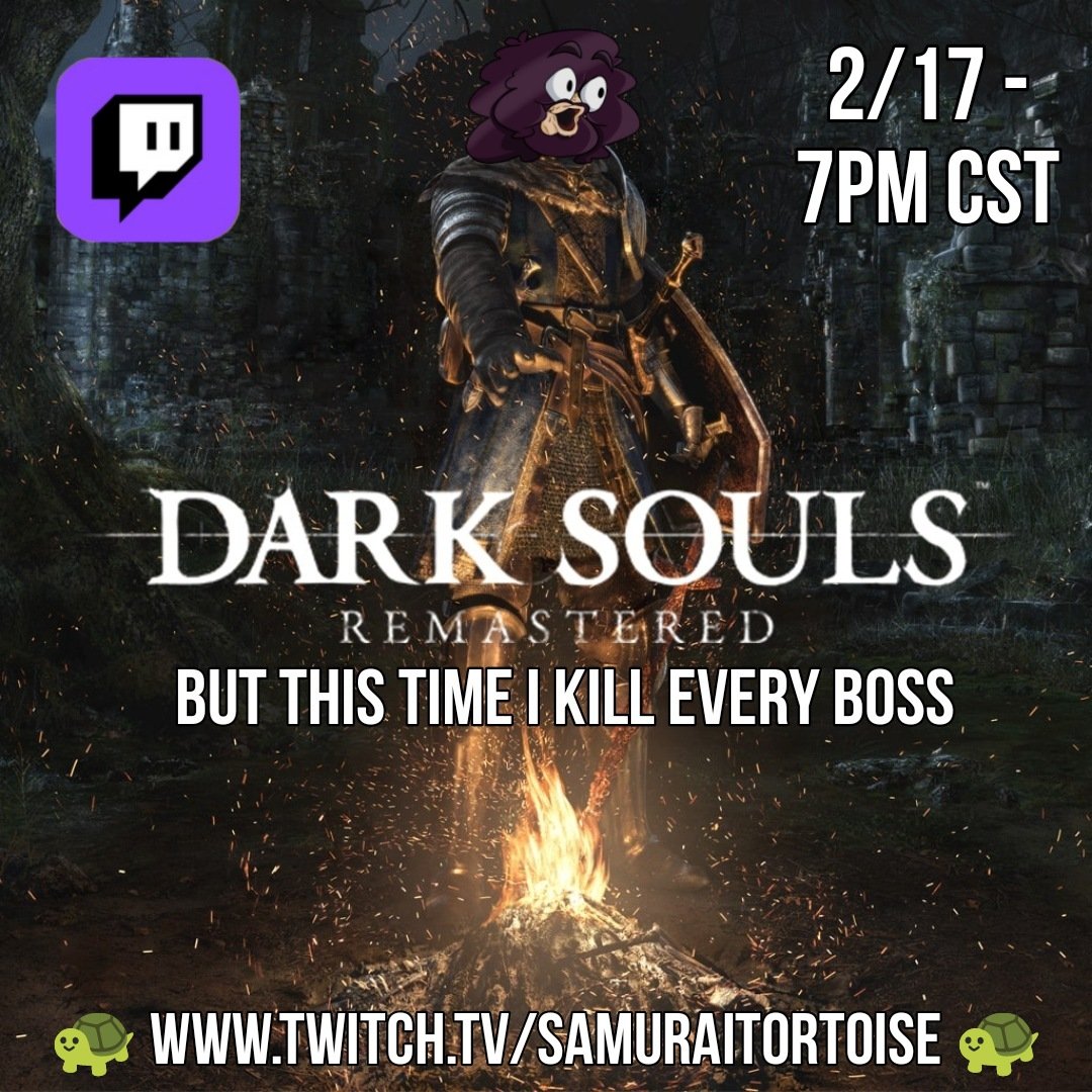 SamuraiTort's tweet photo. Friday Friday Friday

Let's get jiggy with it
 #SupportSmallStreams #DarkSouls https://t.co/RpLladV36s