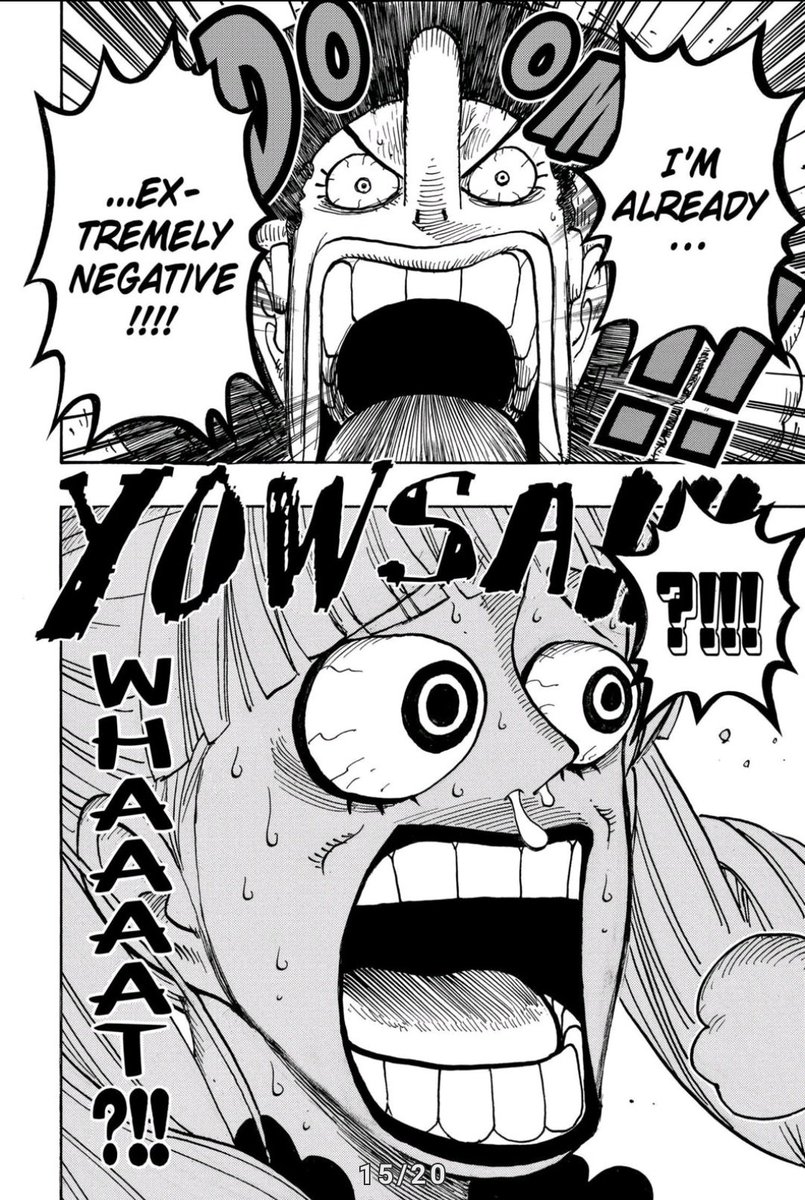 prince_stevin's tweet photo. I always thought Usopp as a relatable character..

Enemy : I can cause anyone to have negative thoughts, making them lose their will to fight. I'm unbeatable.

Usopp be like: Hold my beer.
.
.
#ONEPIECE #SpoilerAlert #manga #usopp #zombies #negativity https://t.co/KQ8ltvWSZO