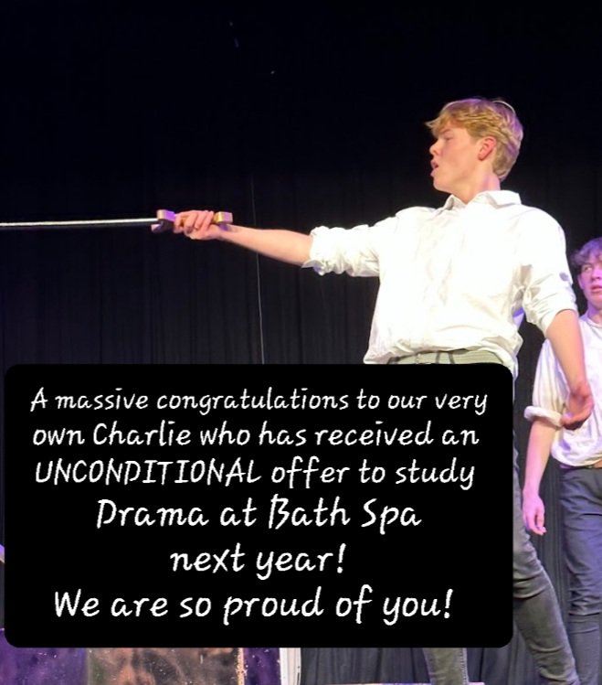 HolyroodDrama's tweet photo. Congratulations Charlie! Well deserved! #creativecareers https://t.co/4XtF7q1fou