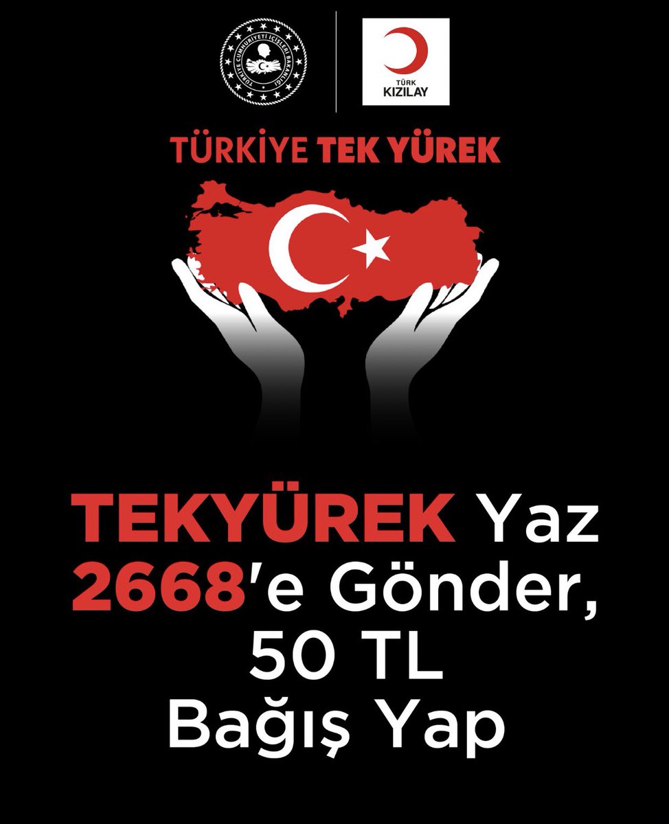 #TürkiyeTekYürek 🇹🇷