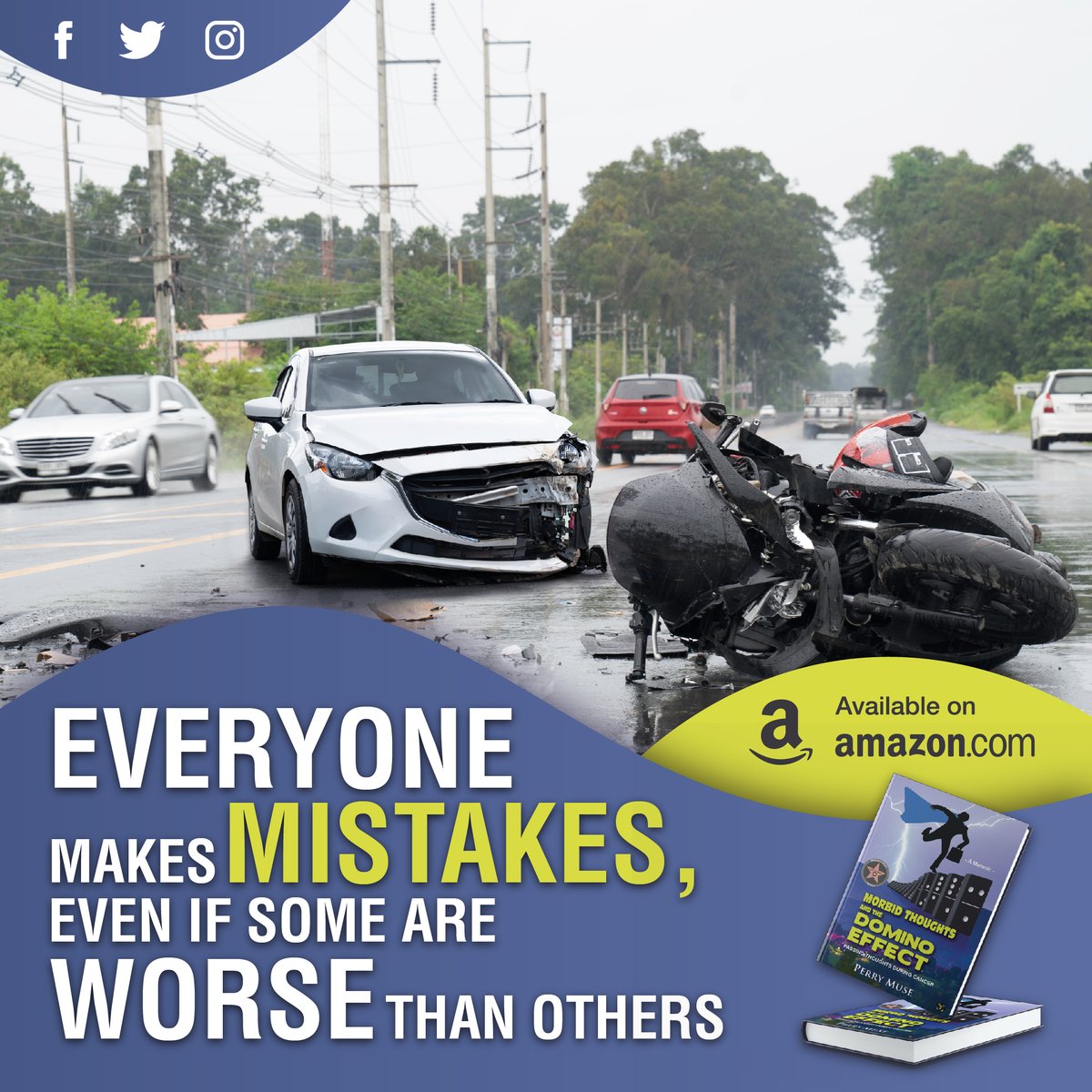 PerryMuse1's tweet photo. #PerryMuse shares the story of being catapulted through two windshields and hitting a telephone pole at 110 MPH on a motorcycle.

#ShamelessSelfPromo #writerslift #AuthorUpROAR
#Writers #Authors #books #author #writing #links #books #follow #retweet #writing #writers #Readers https://t.co/ECMbTBlIsR